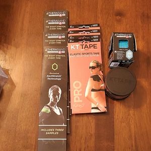 Lot: kt tape and theraband tape
